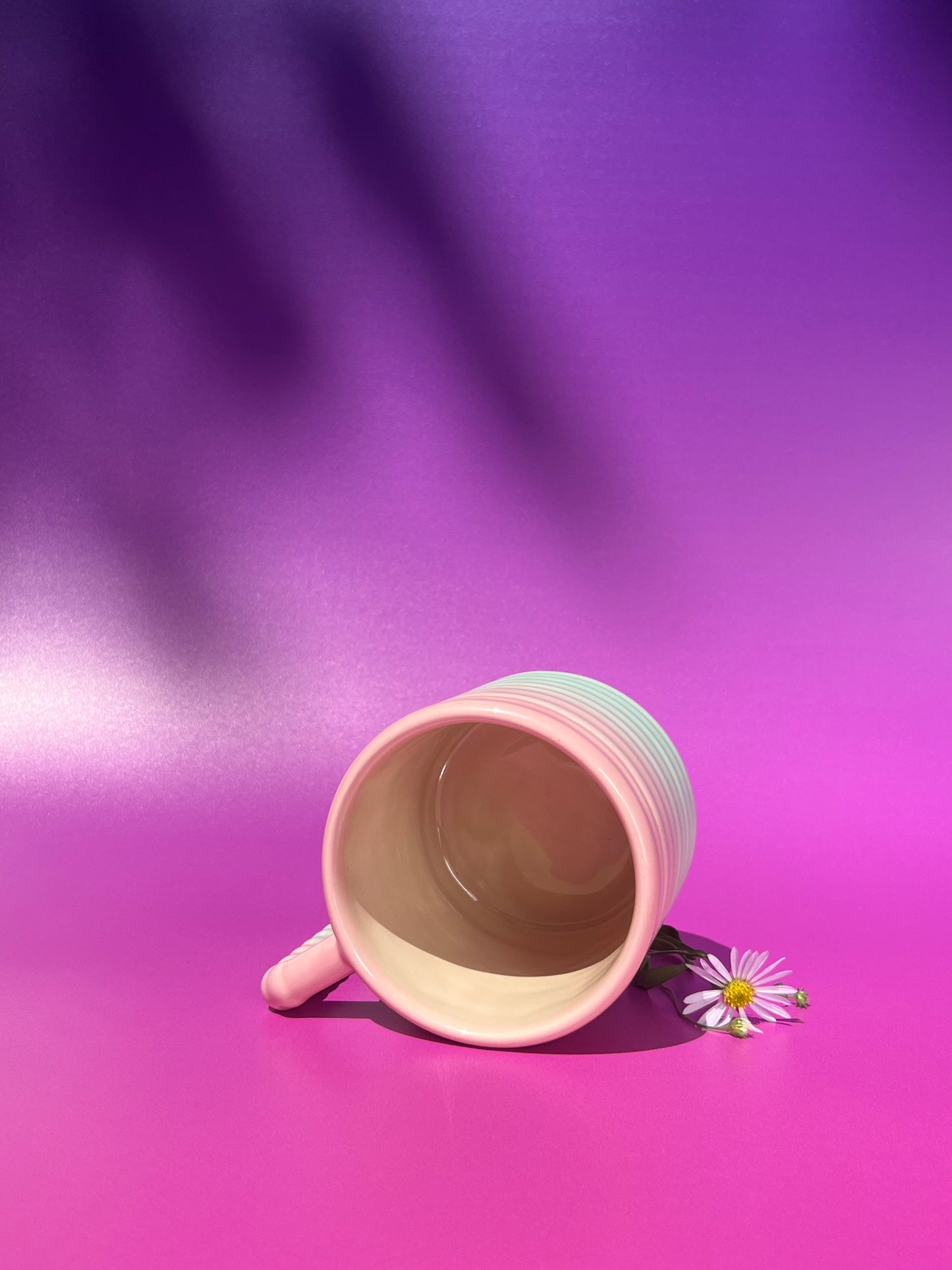 Gozarian Mug with Horizontal Texture in Birthday Fade