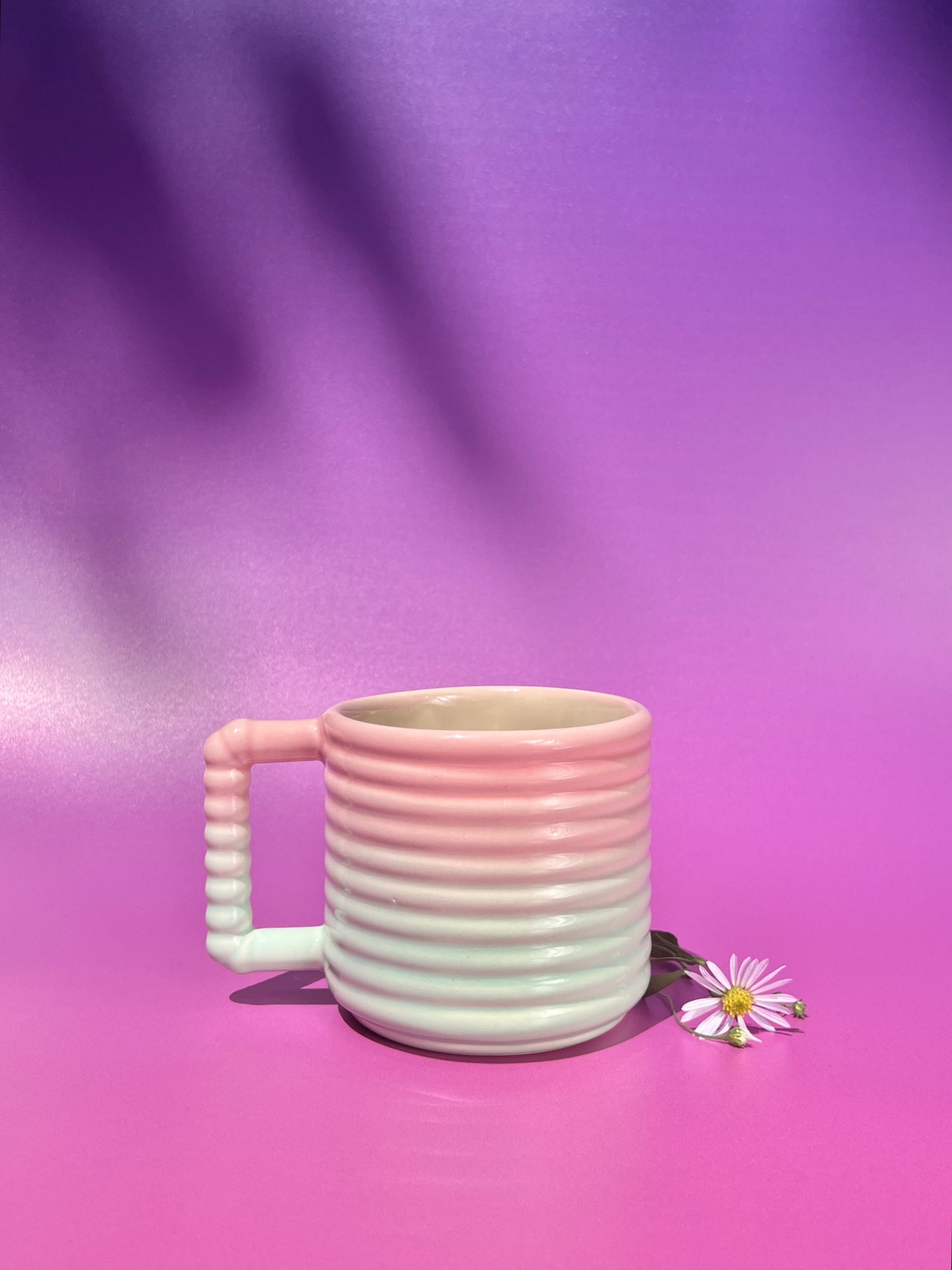 Gozarian Mug with Horizontal Texture in Birthday Fade