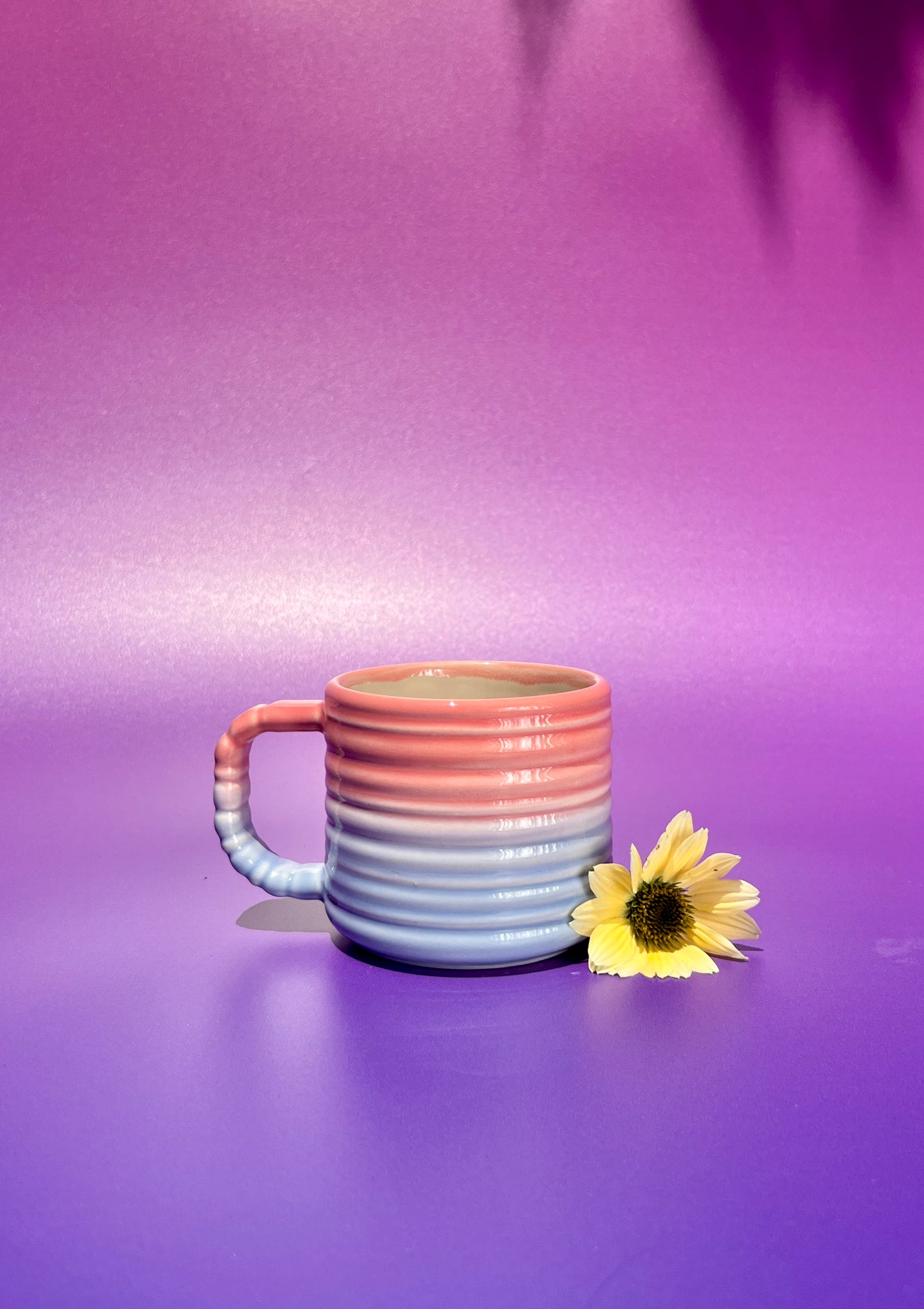 Rizzo Mug with Horizontal Texture in Sunset Fade