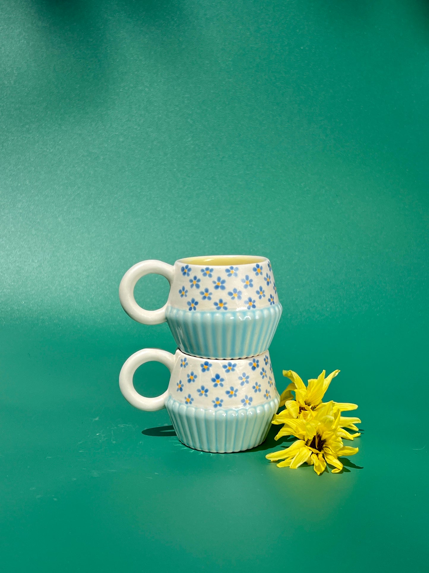 Vizzini Espresso Mug in Corn Flower