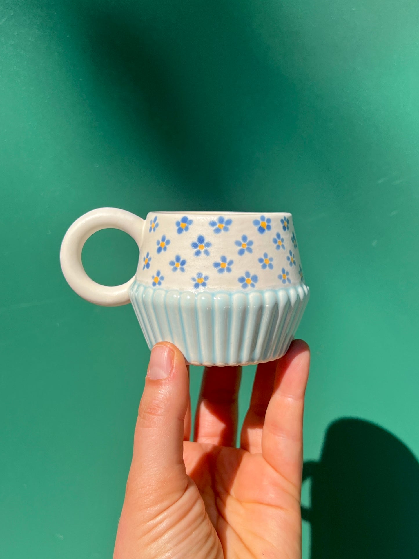 Vizzini Espresso Mug in Corn Flower