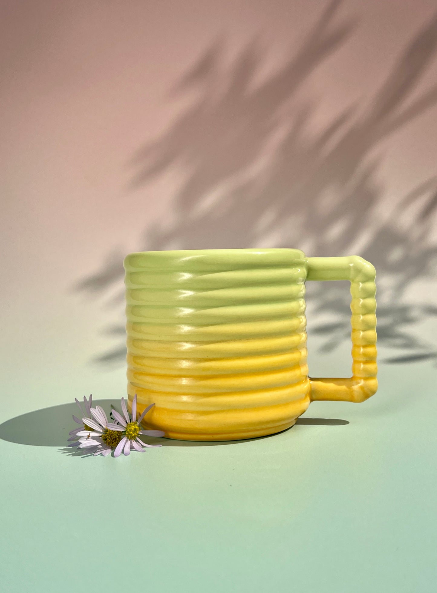Gozarian Mug with Horizontal Texture in Tulip Poplar Fade