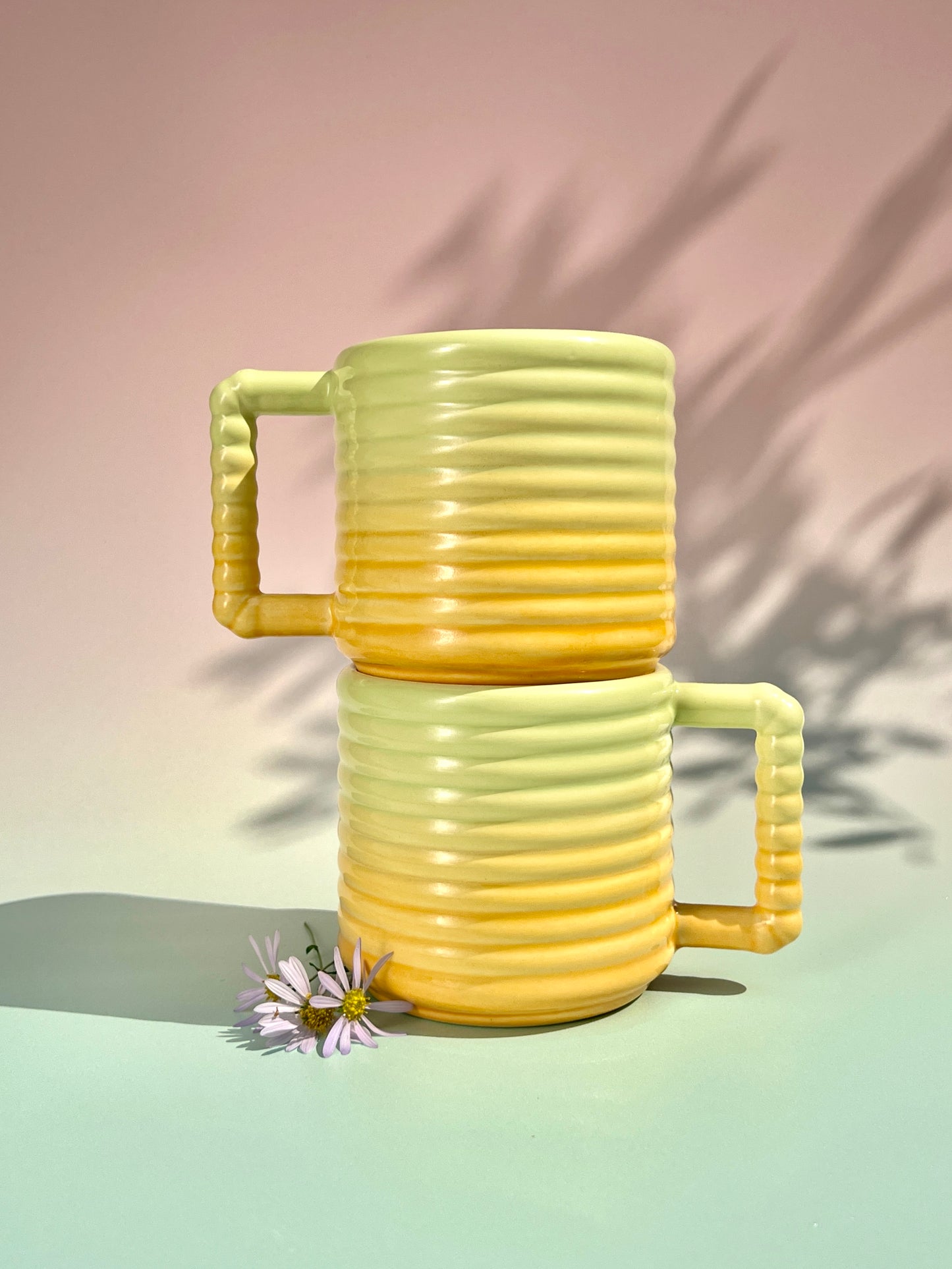 Gozarian Mug with Horizontal Texture in Tulip Poplar Fade
