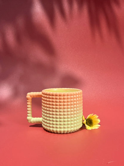 Gozarian Mug with Big Dimple Texture in Sherbert Fade