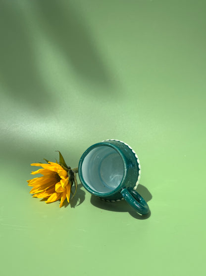 Vizzini Espresso Mug in Deep Aqua