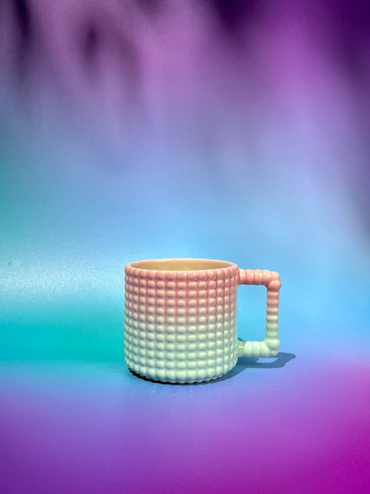 14oz Gozarian Mug with Big Dimple Texture in Birthday Fade