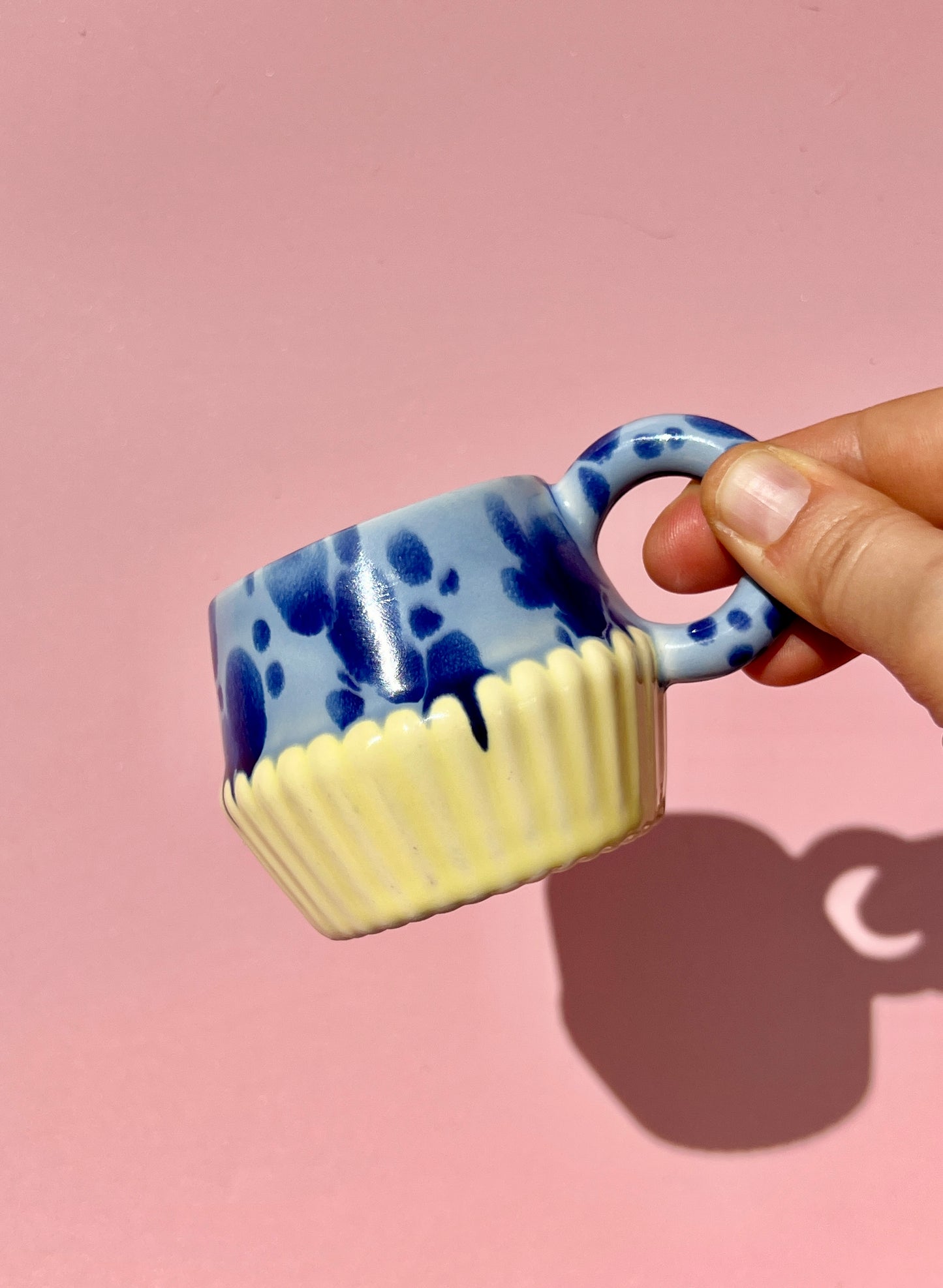 PREORDER Vizzini Espresso Mug in Cobalt Splotch