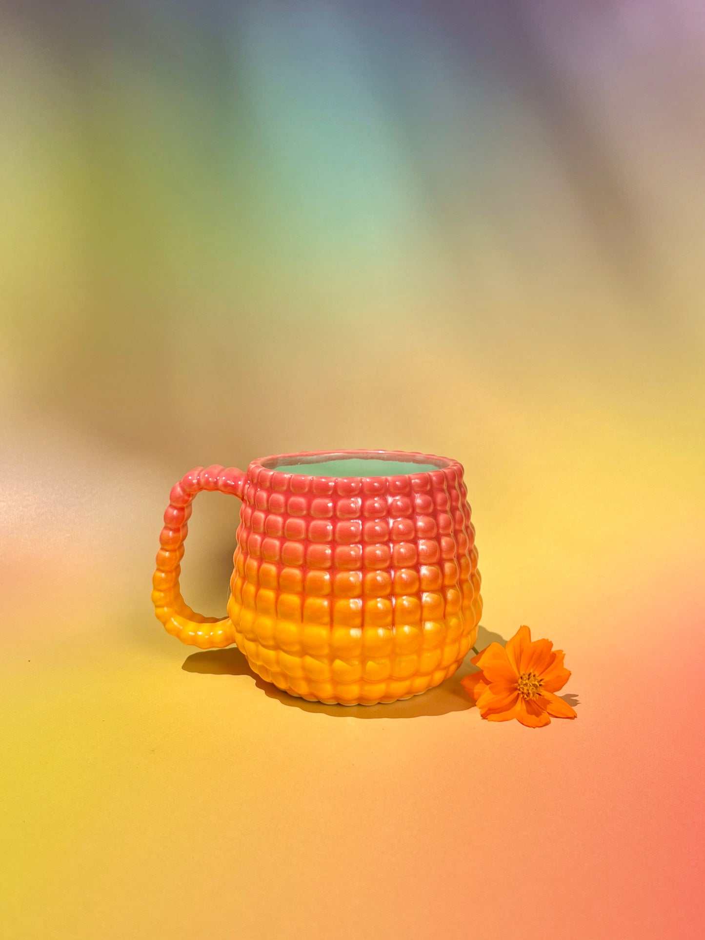 Ludo Mug with All Over Big Dimple in Fruit Punch