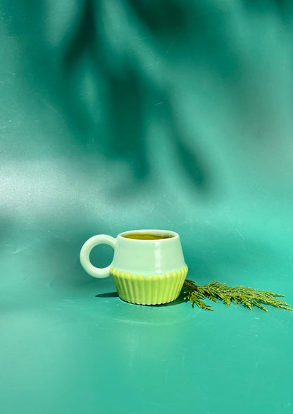 4oz Vizzini Espresso Mug in Greens