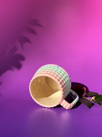 PREORDER Ludo Mug with Big Dimple Top in Birthday Fade Purple Splotch