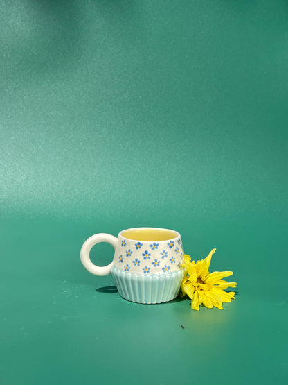 Vizzini Espresso Mug in Corn Flower