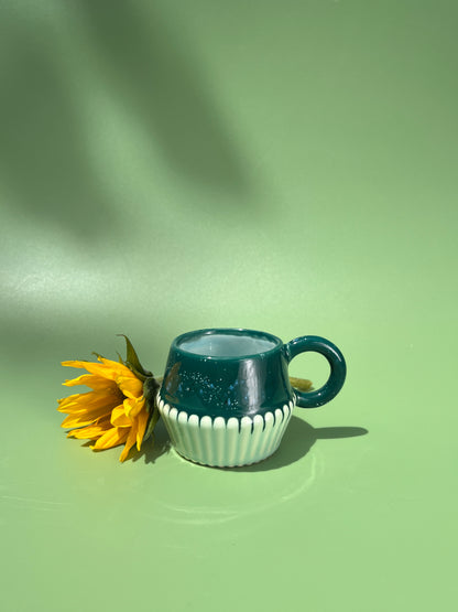 Vizzini Espresso Mug in Deep Aqua