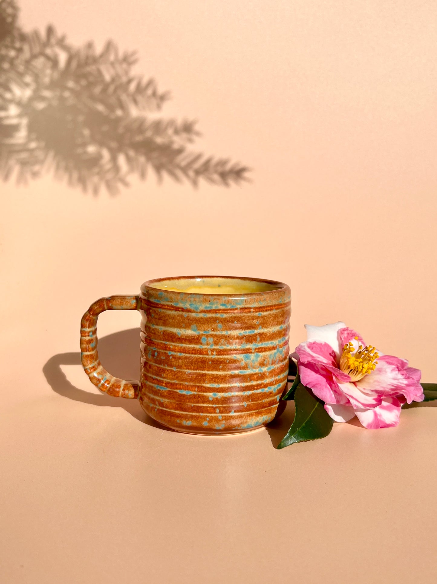 Rizzo Mug with Horizontal Texture in Shino Speckle