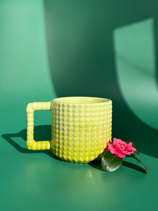 ♥PREORDER♥ Gozarian Mug with Big Dimple Texture in Grass Fade