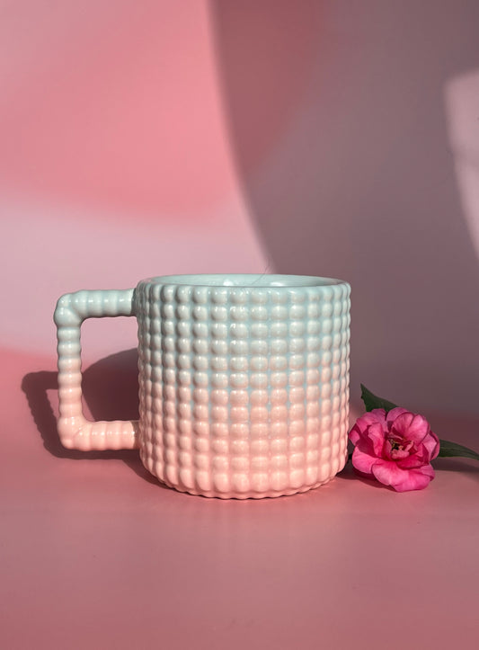 Gozarian Mug with Big Dimple Texture in Pastel Fade
