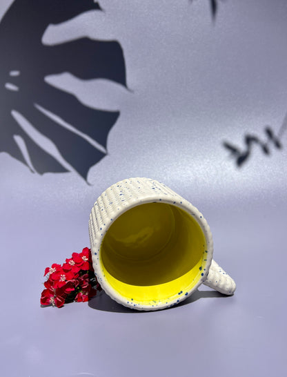 ♥PREORDER♥ Gozarian Mug with Little Dimple Texture in Matte White and Cobalt