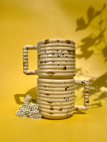 ♥PREORDER♥ Gozarian Mug with Horizontal Texture in Calico