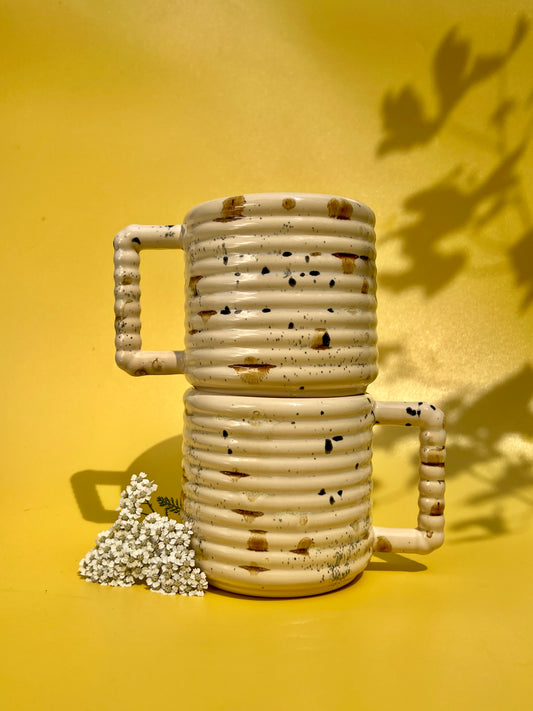 Gozarian Mug with Horizontal Texture in Calico