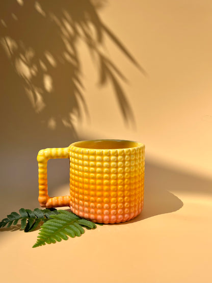 ♥PREORDER♥ Gozarian Mug with Big Dimple Texture in Sunrise Fade